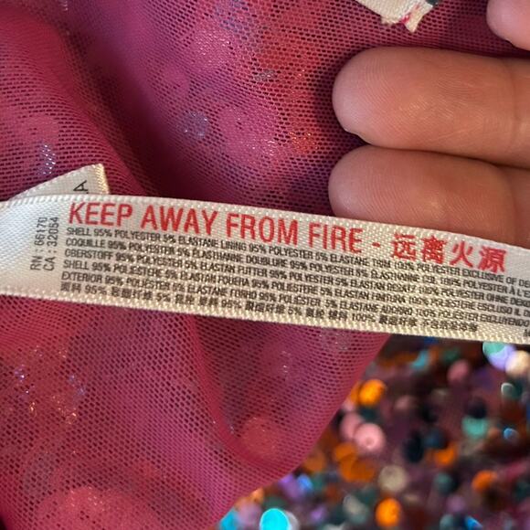 Intimately Free People Rainbow Sequin Big Night Cropped Going Out Bra Top Small - Picture 5 of 6